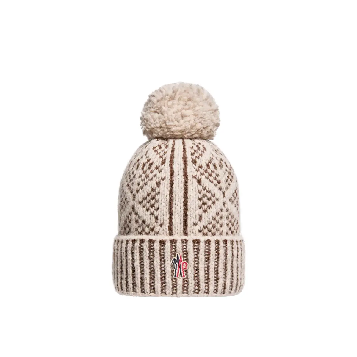 Moncler Grenoble Alpaca & Wool Blend Beanie With Pom Pom