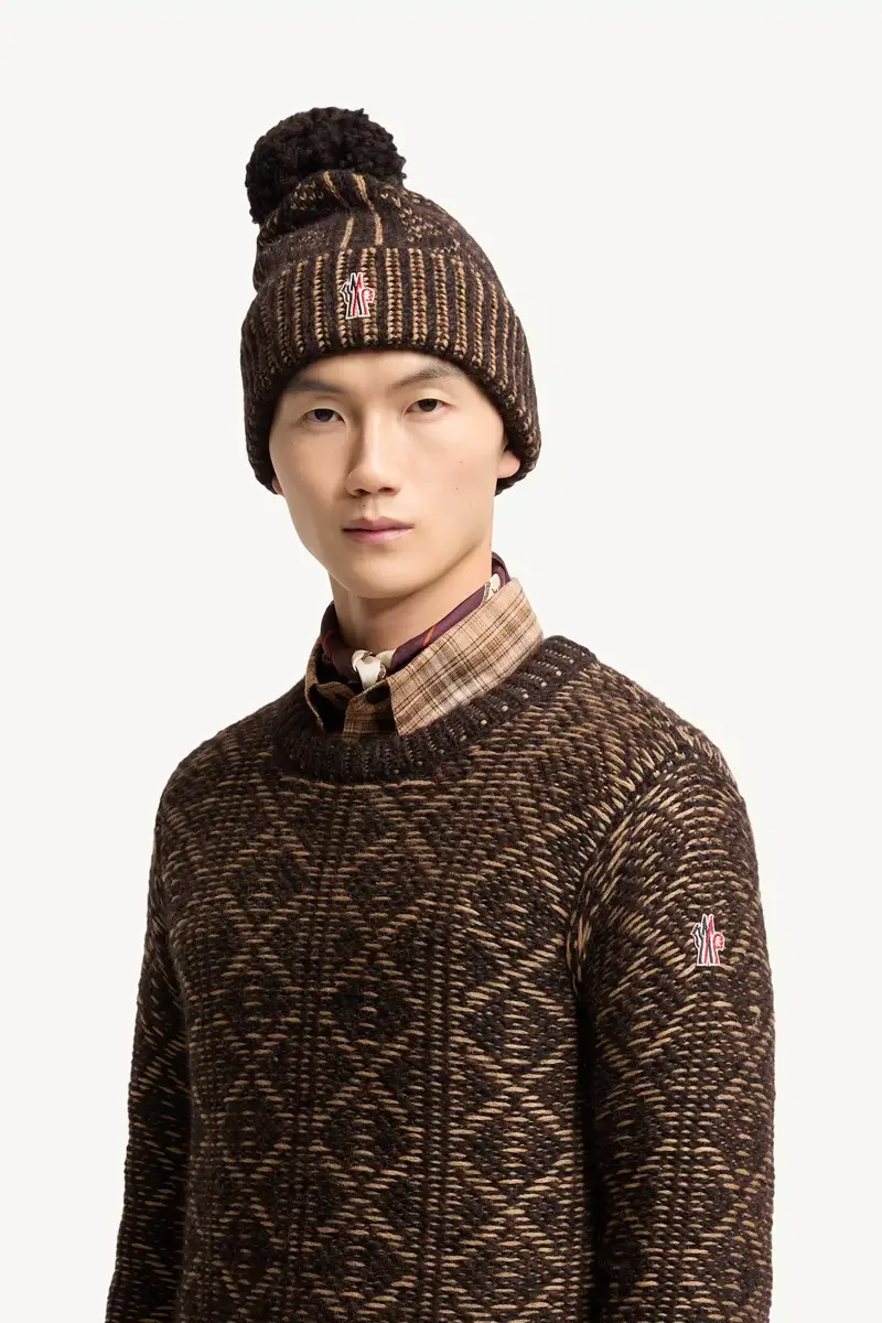 Moncler Grenoble Alpaca & Wool Blend Beanie With Pom Pom | Thumbnail 3 Moncler Grenoble Alpaca & Wool Blend Beanie With Pom Pom | Thumbnail 3