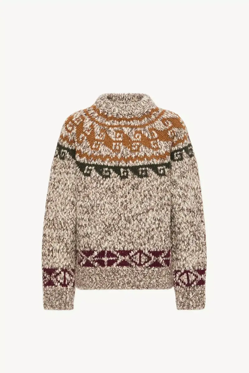Moncler Grenoble Geometric Jacquard Wool & Alpaca Blend Sweater | Thumbnail 2 Moncler Grenoble Geometric Jacquard Wool & Alpaca Blend Sweater | Thumbnail 2