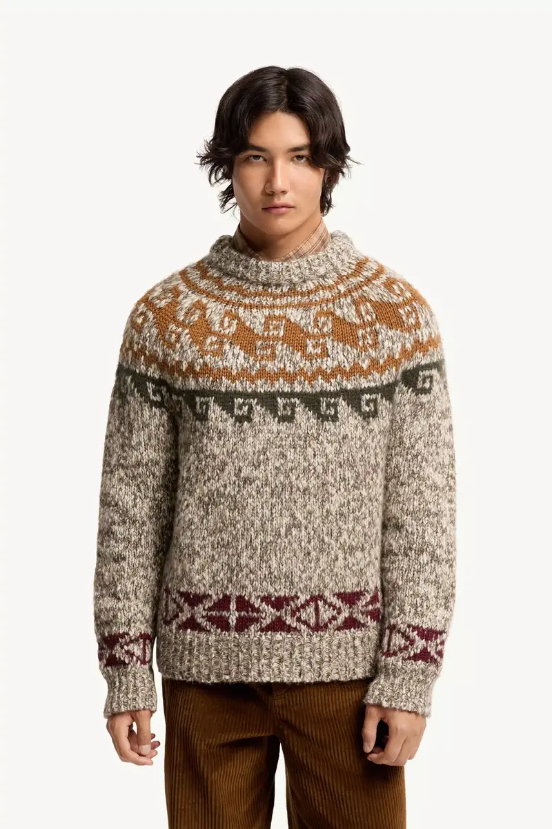 Moncler Grenoble Geometric Jacquard Wool & Alpaca Blend Sweater | Thumbnail 5 Moncler Grenoble Geometric Jacquard Wool & Alpaca Blend Sweater | Thumbnail 5