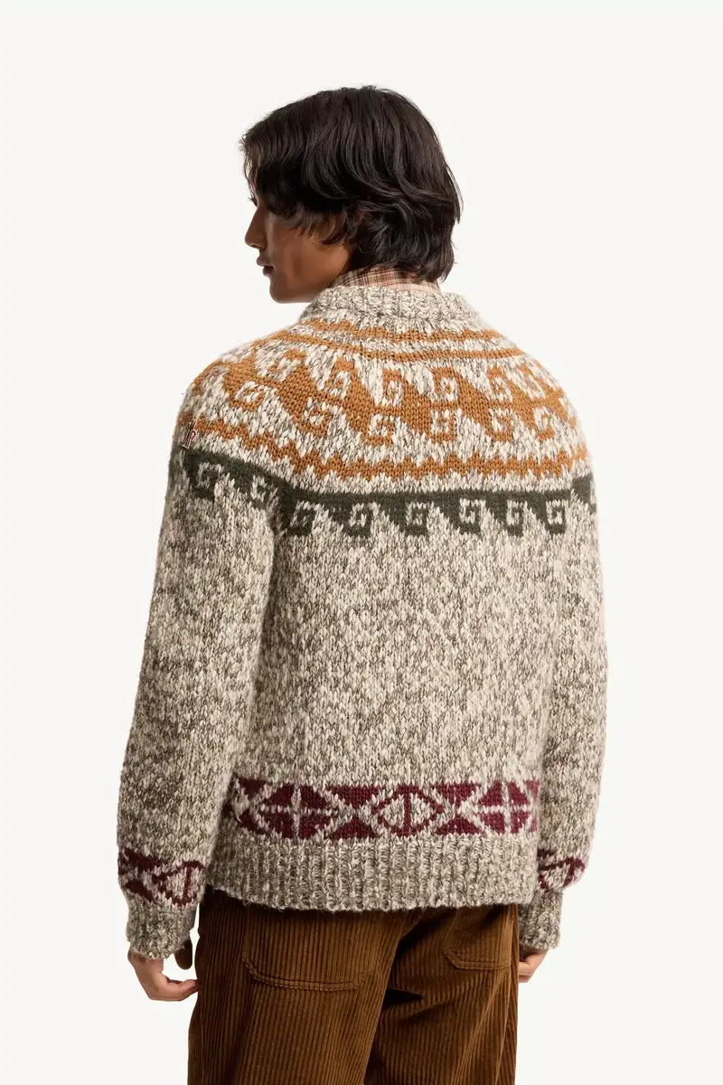 Moncler Grenoble Geometric Jacquard Wool & Alpaca Blend Sweater | Thumbnail 6 Moncler Grenoble Geometric Jacquard Wool & Alpaca Blend Sweater | Thumbnail 6