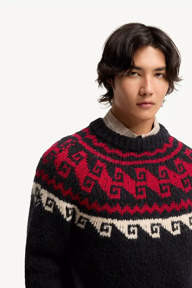 Moncler Grenoble Geometric Jacquard Wool & Alpaca Blend Sweater | Thumbnail 7 Moncler Grenoble Geometric Jacquard Wool & Alpaca Blend Sweater | Thumbnail 7