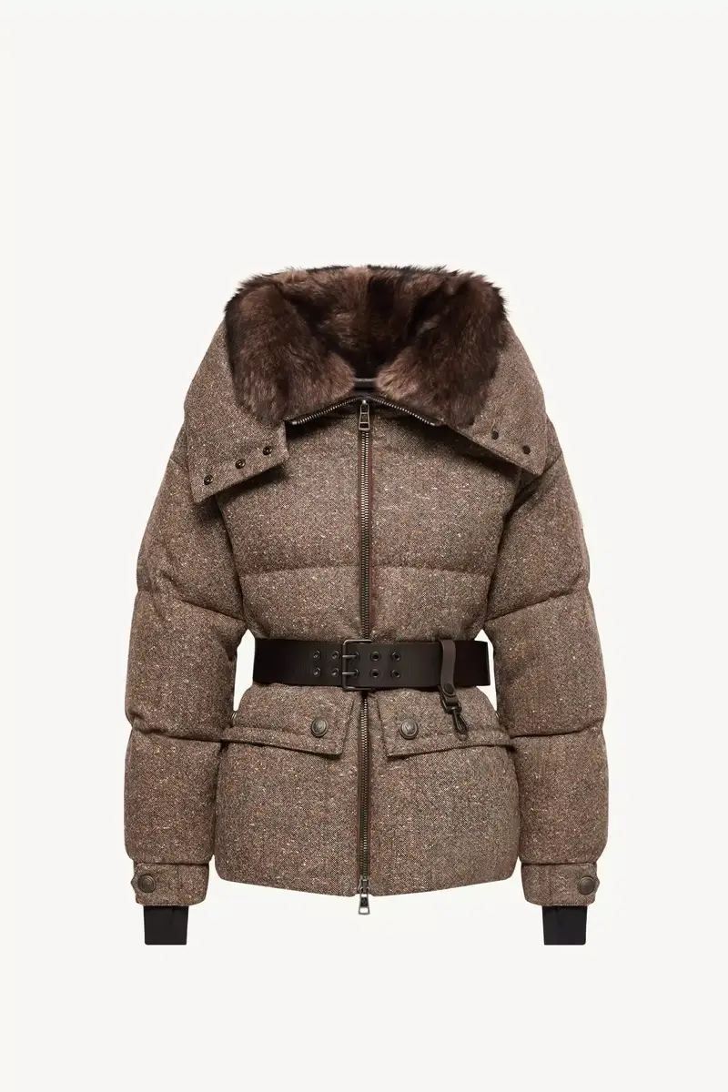 Moncler Grenoble Gelise Shearling-trimmed Belted Down Jacket | Thumbnail 2 Moncler Grenoble Gelise Shearling-trimmed Belted Down Jacket | Thumbnail 2