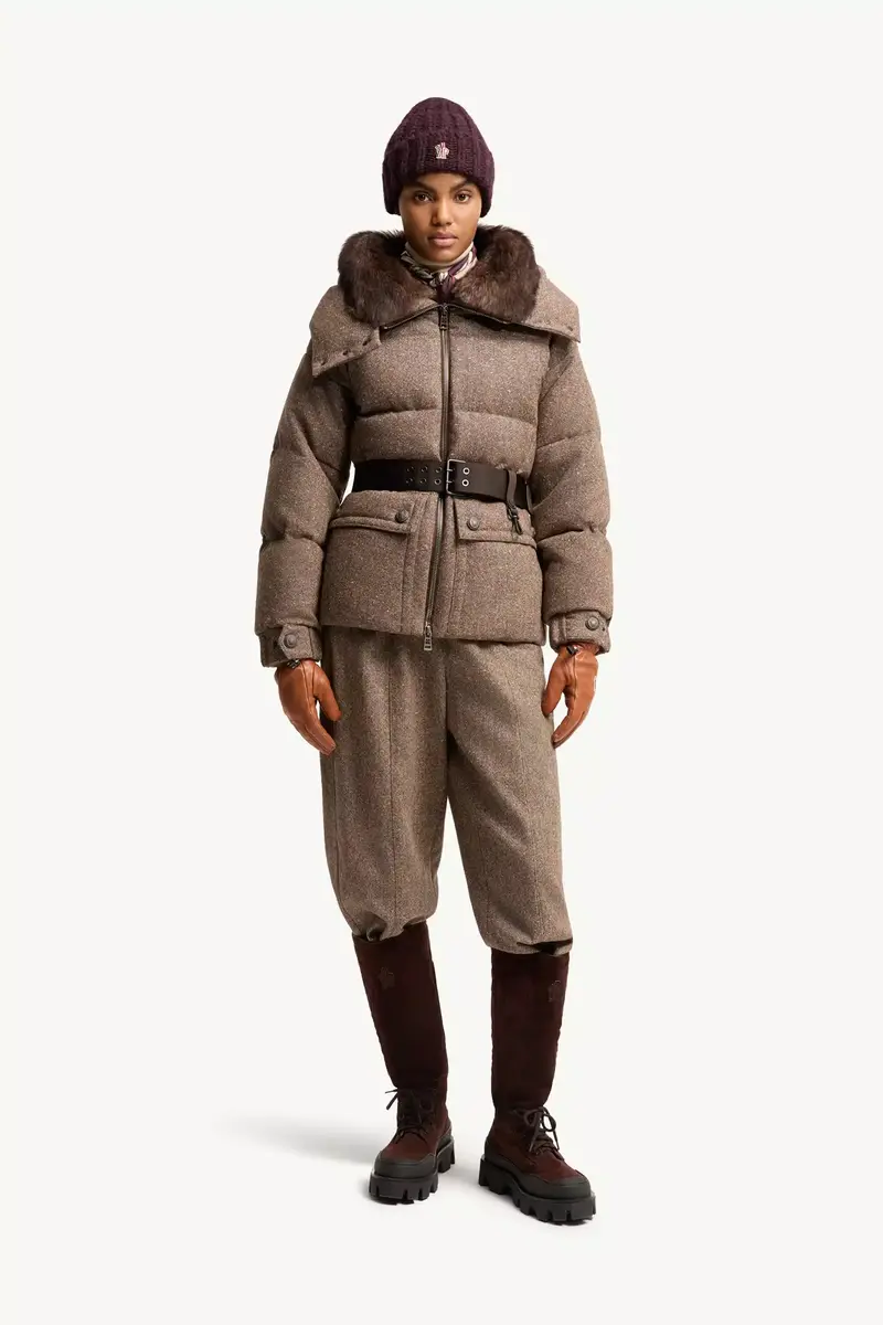 Moncler Grenoble Gelise Shearling-trimmed Belted Down Jacket | Thumbnail 3 Moncler Grenoble Gelise Shearling-trimmed Belted Down Jacket | Thumbnail 3