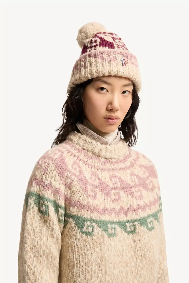 Moncler Grenoble Alpaca & Wool Blend Beanie With Pom Pom | Thumbnail 3