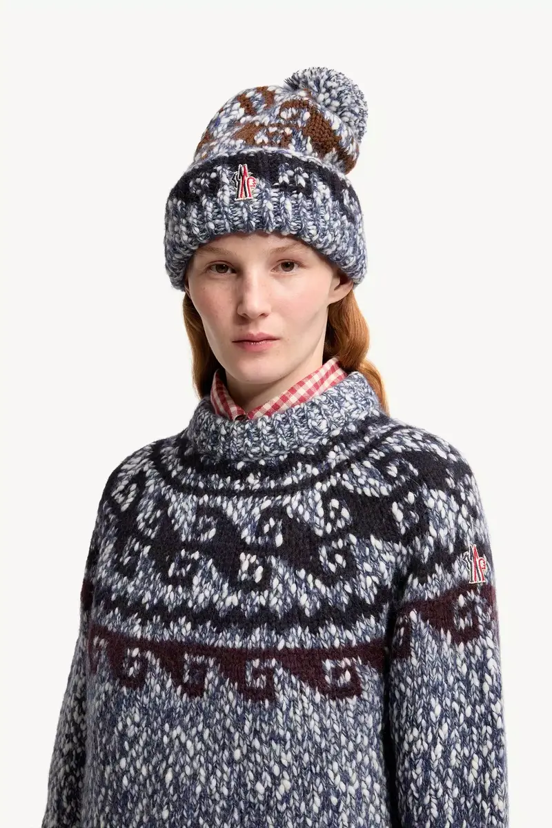 Moncler Grenoble Alpaca & Wool Blend Beanie With Pom Pom | Thumbnail 3