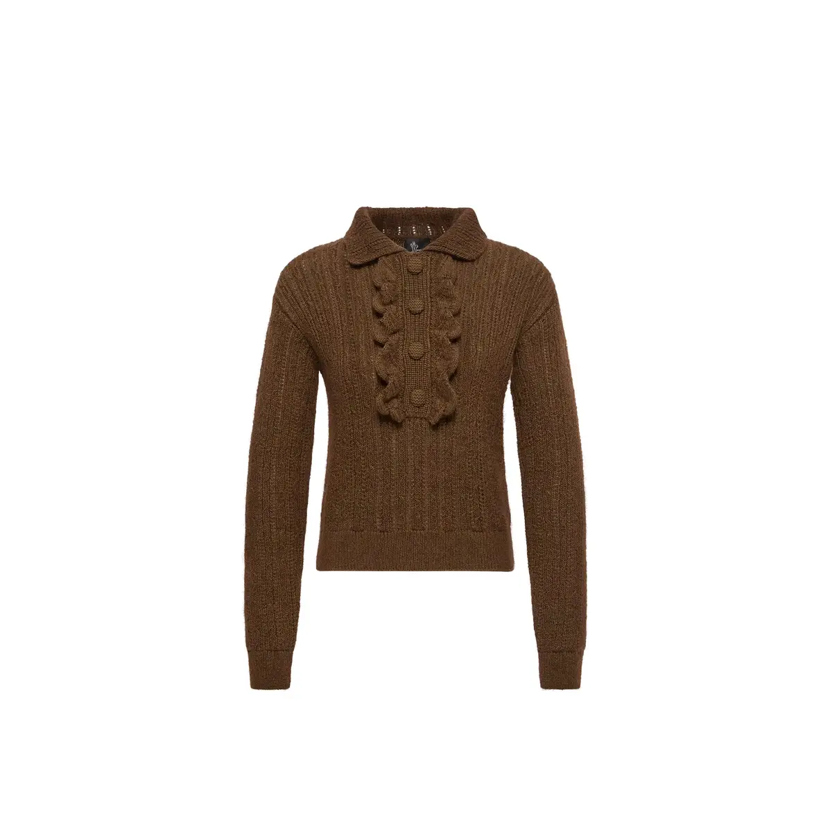 Wool & Mohair Blend Knit Polo Shirt Wool & Mohair Blend Knit Polo Shirt