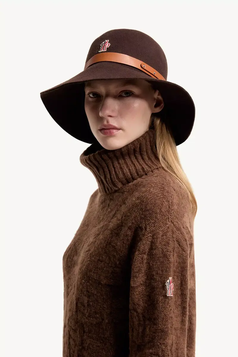 Moncler Grenoble Leaf Motif Wool Blend Turtleneck Sweater | Thumbnail 4 Moncler Grenoble Leaf Motif Wool Blend Turtleneck Sweater | Thumbnail 4