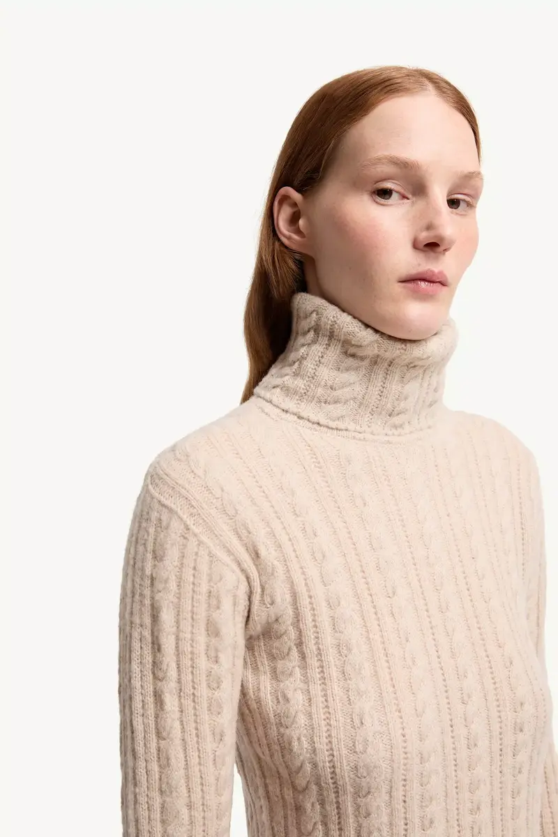 Moncler Grenoble Cable Knit Wool Blend Turtleneck | Thumbnail 8 Moncler Grenoble Cable Knit Wool Blend Turtleneck | Thumbnail 8