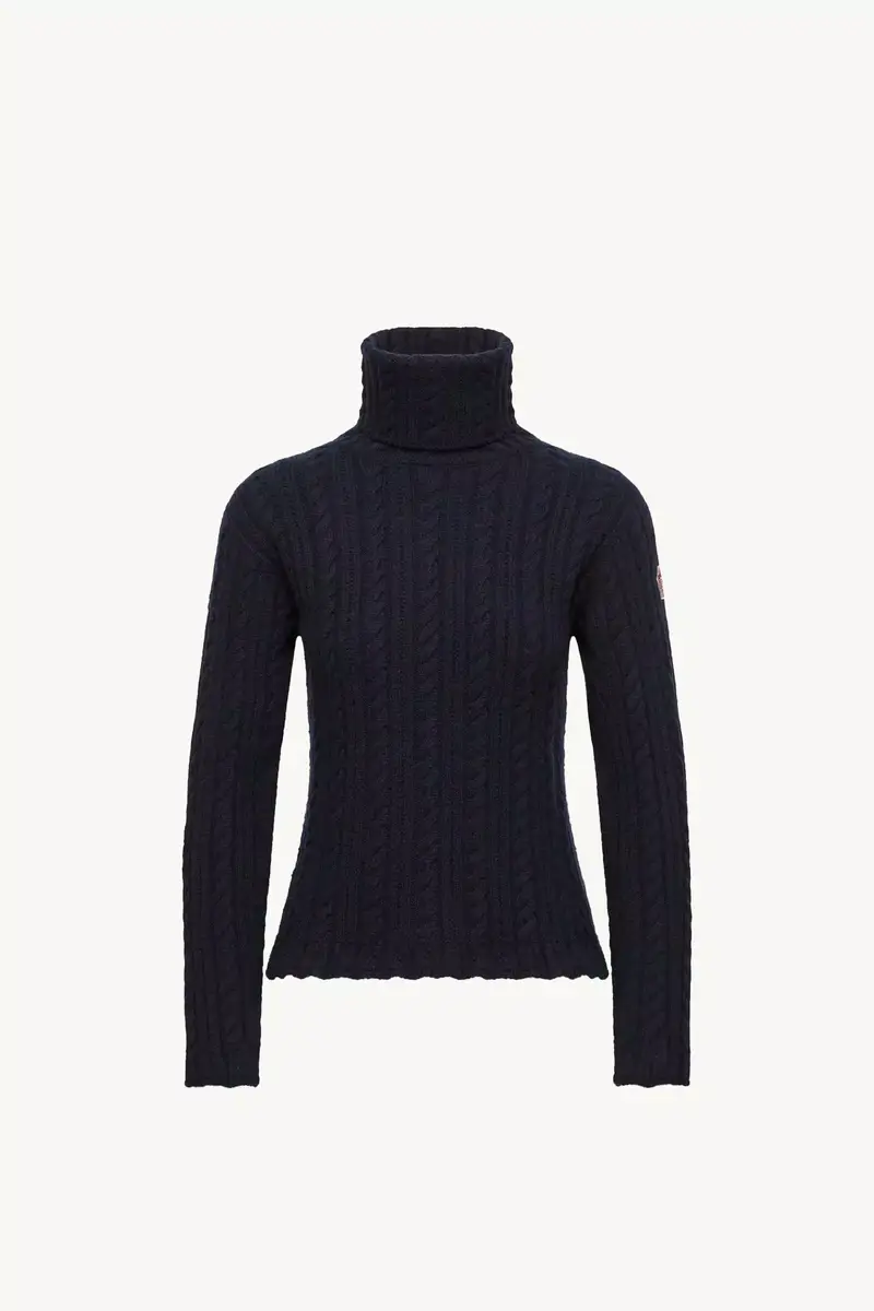 Moncler Grenoble Cable Knit Wool Blend Turtleneck | Thumbnail 2 Moncler Grenoble Cable Knit Wool Blend Turtleneck | Thumbnail 2