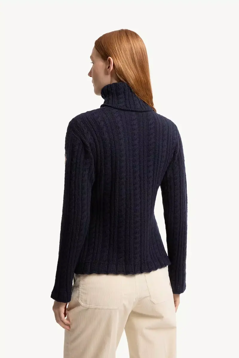 Moncler Grenoble Cable Knit Wool Blend Turtleneck | Thumbnail 6 Moncler Grenoble Cable Knit Wool Blend Turtleneck | Thumbnail 6