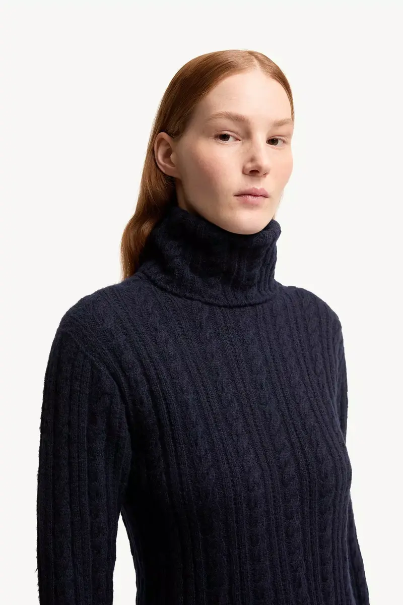 Moncler Grenoble Cable Knit Wool Blend Turtleneck | Thumbnail 7 Moncler Grenoble Cable Knit Wool Blend Turtleneck | Thumbnail 7