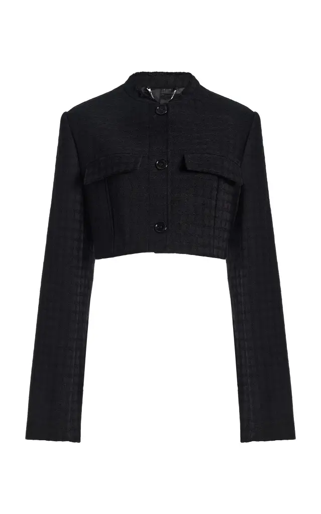 Cotton Micro Blazer