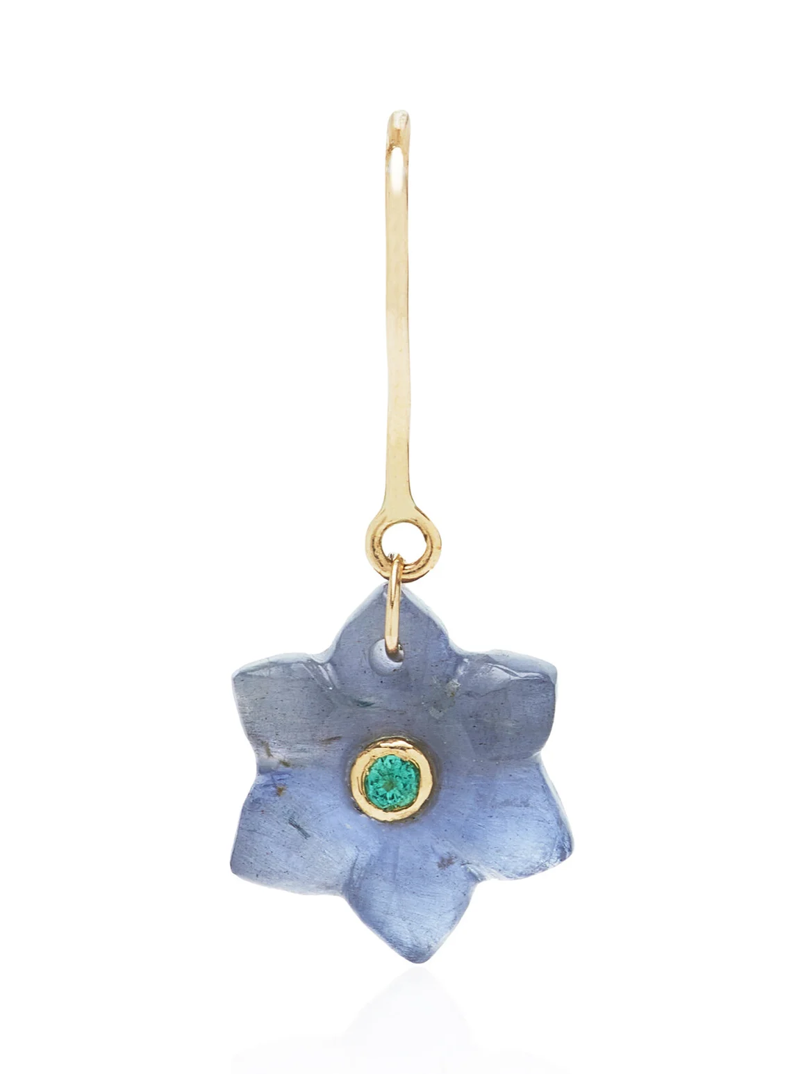 Pascale Monvoisin Ida Gold Iolite And Diamond Single Earring