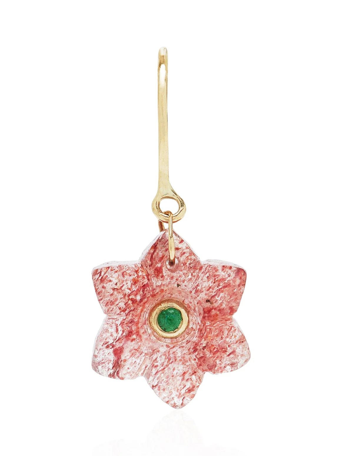 Pascale Monvoisin Ida Gold Quartz Single Earring