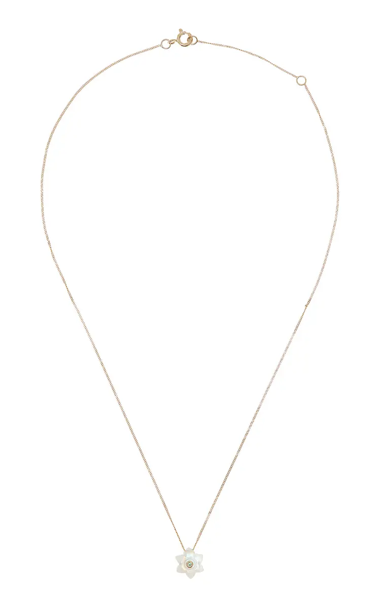 Pascale Monvoisin Ida Gold Moonstone Necklace