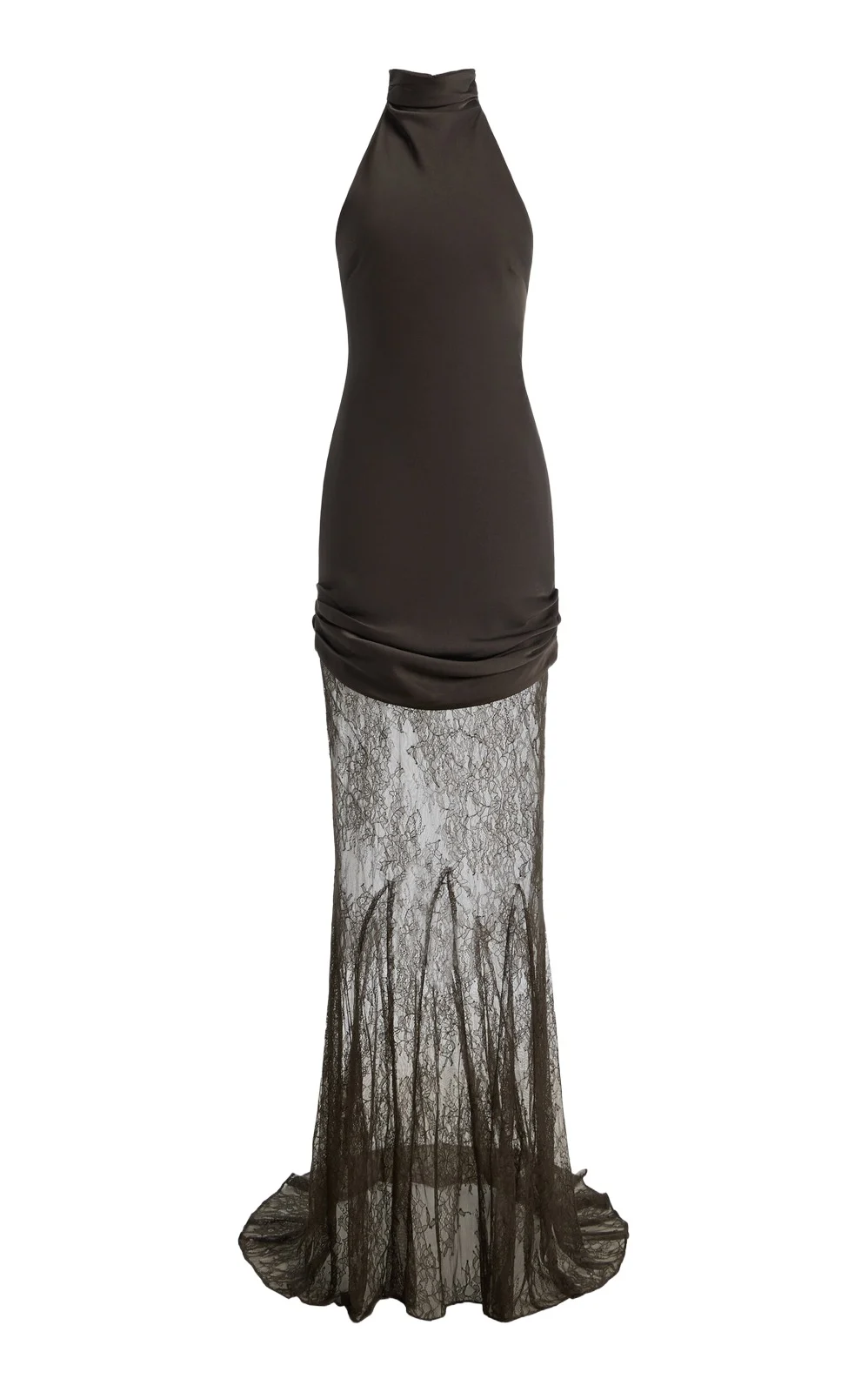 DE LA VALI Eldra Satin Maxi Dress