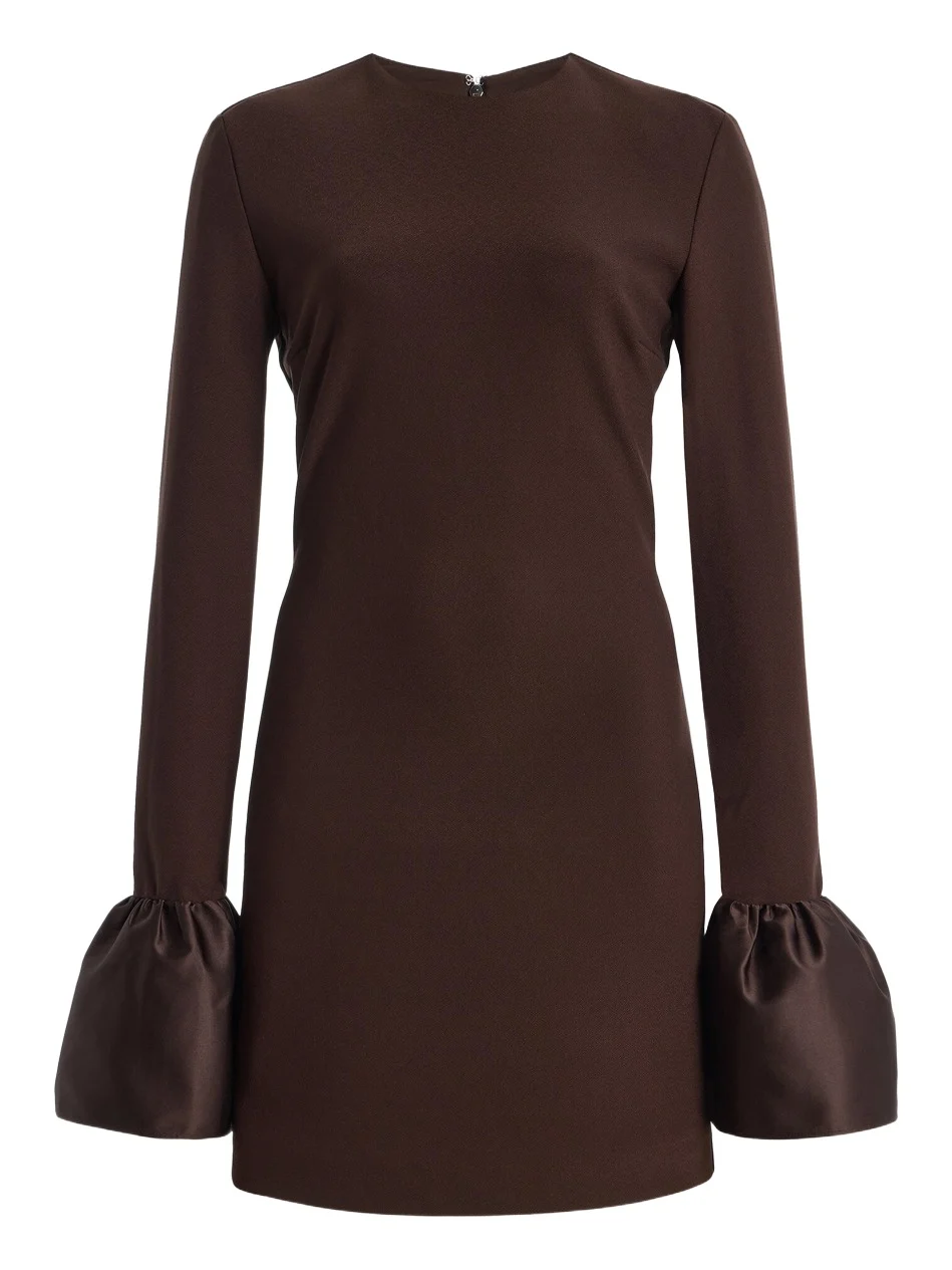 Frill-Sleeved Mini Dress Frill-Sleeved Mini Dress