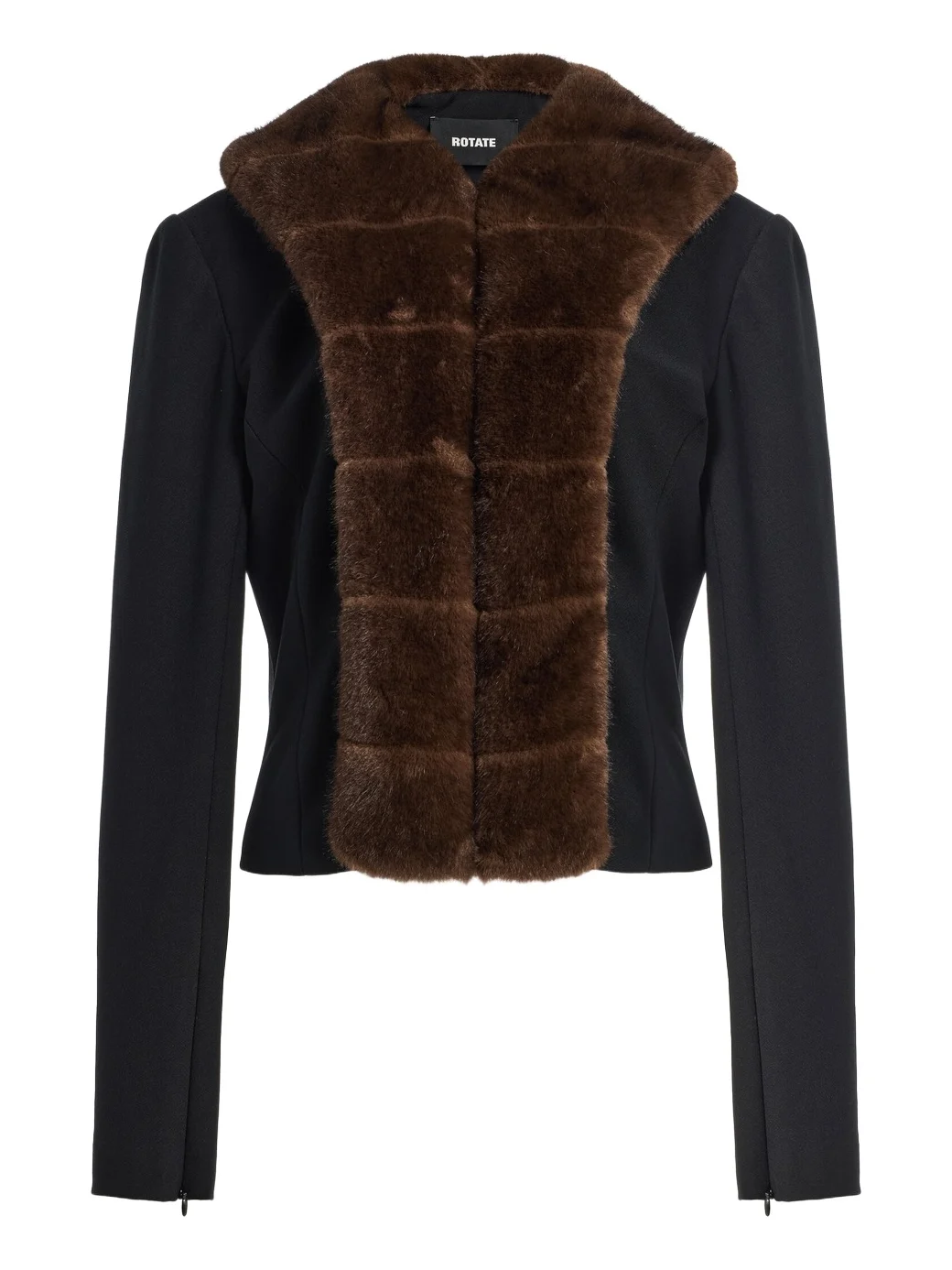 Faux-Fur-Trimmed Cardigan Faux-Fur-Trimmed Cardigan