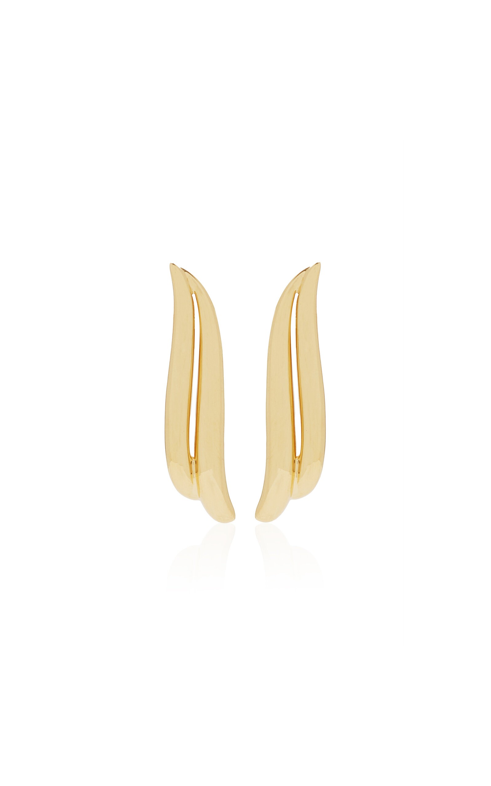 Eclipse 18K Yellow Gold Earrings