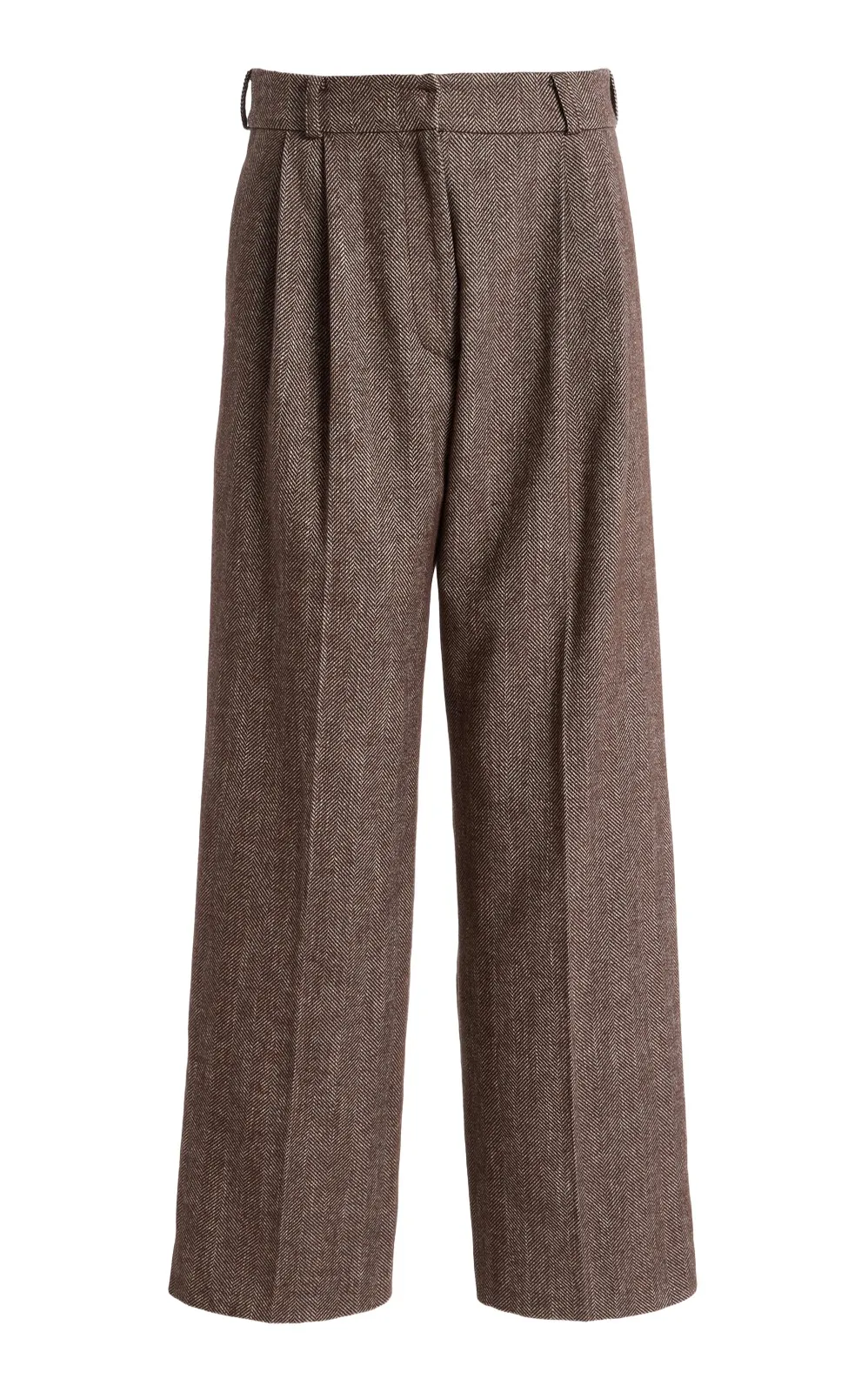 ALFIE Tailored Cotton Wide-Leg Pants