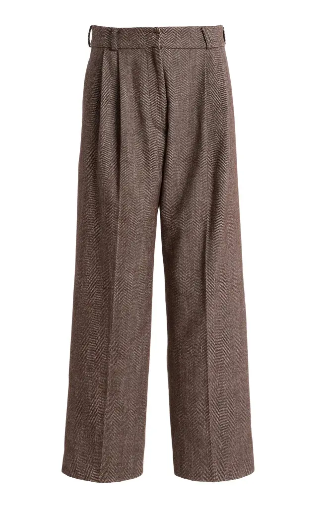 Tailored Cotton Wide-Leg Pants Tailored Cotton Wide-Leg Pants