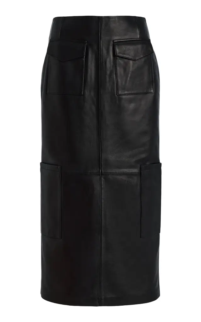 Valletta Leather Midi Skirt Valletta Leather Midi Skirt