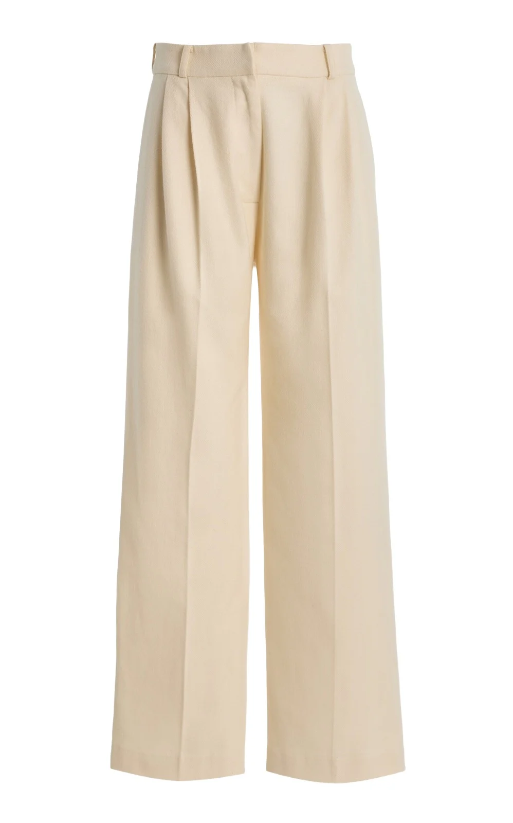 ALFIE Tailored Cotton Wide-Leg Pants