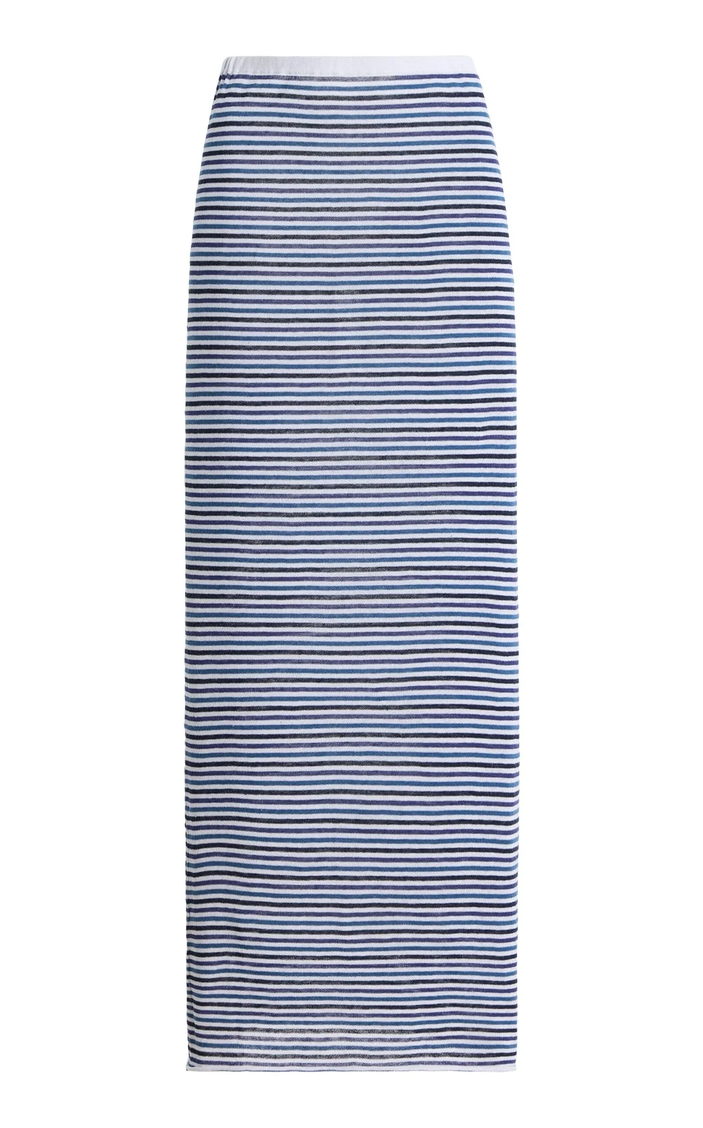 Zulu & Zephyr Pinstriped Knit Midi Skirt