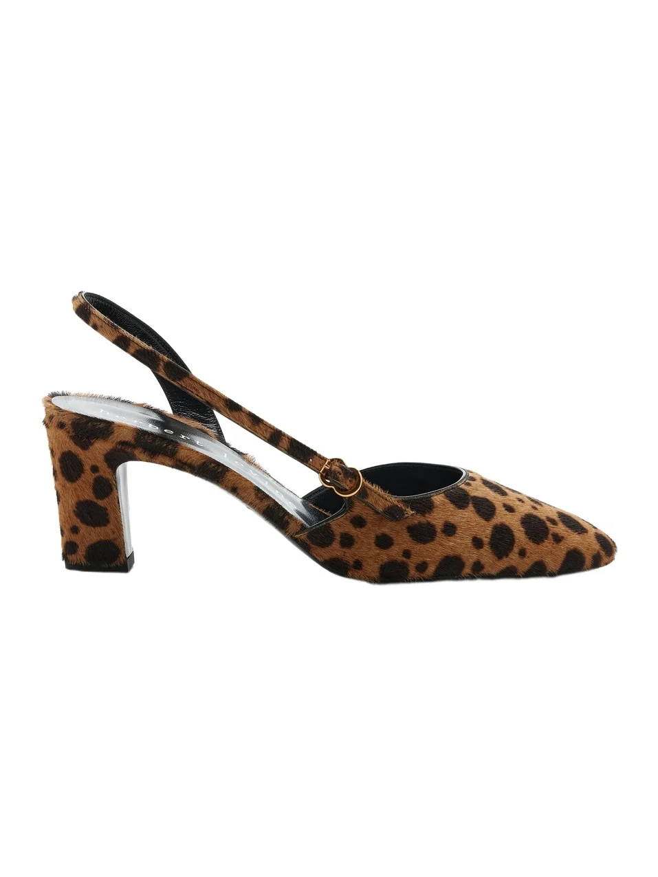 Herbert Levine SK Around Leopard-Print Pony Hair Pumps