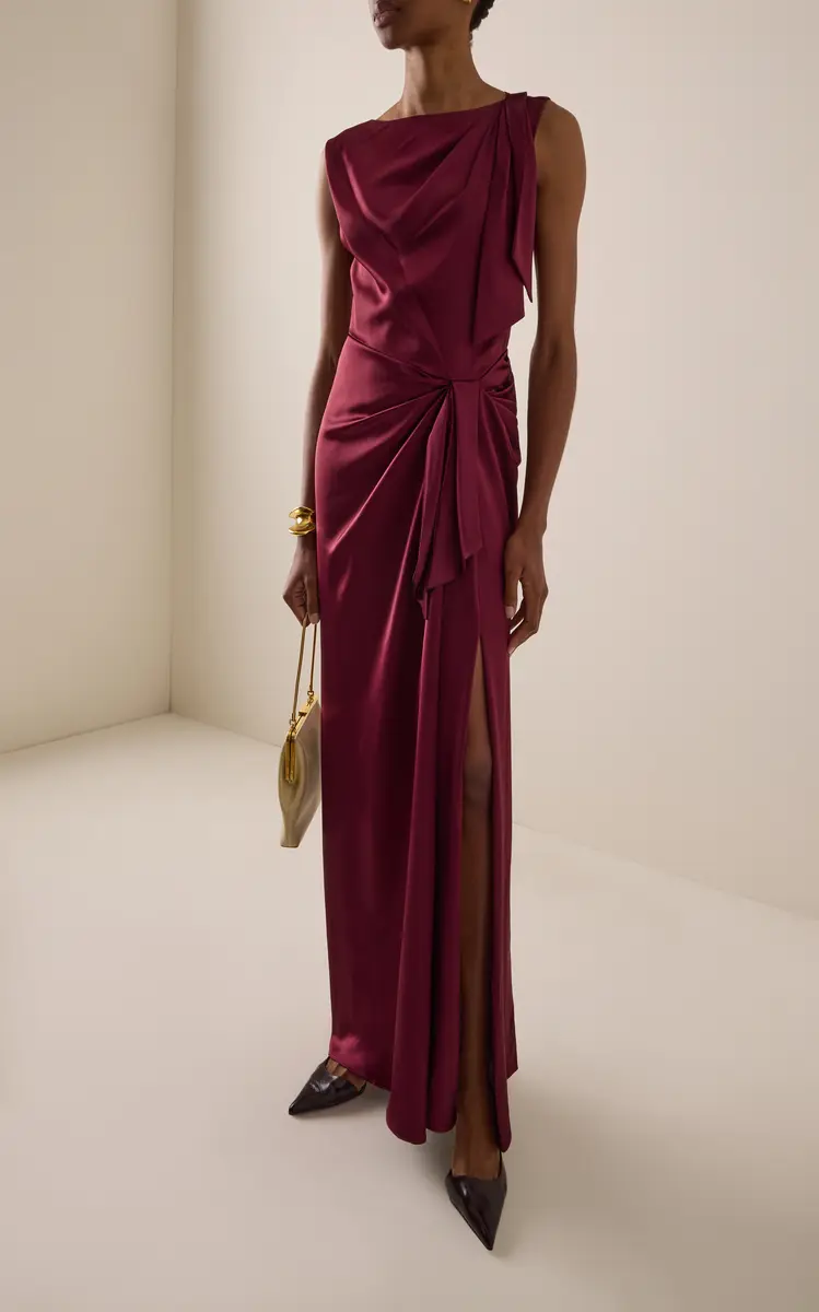 Delphine Florence Satin Charmeuse Gown | Thumbnail 3 Delphine Florence Satin Charmeuse Gown | Thumbnail 3