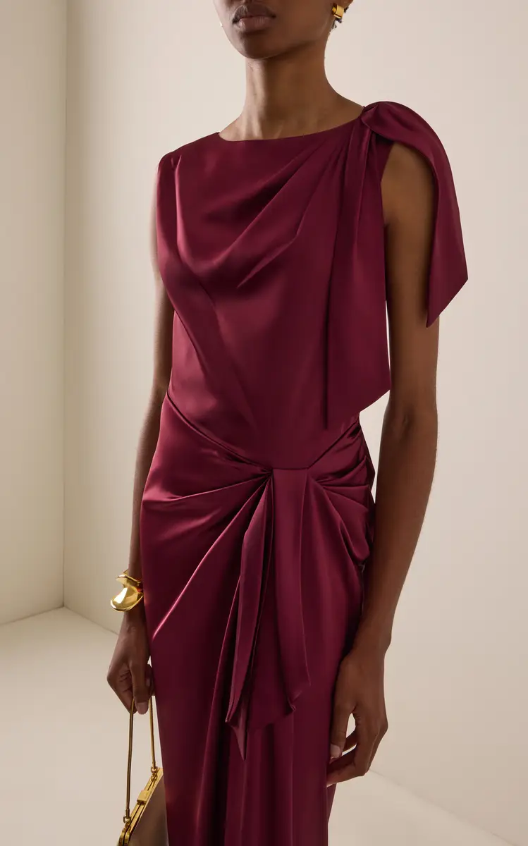 Delphine Florence Satin Charmeuse Gown | Thumbnail 4 Delphine Florence Satin Charmeuse Gown | Thumbnail 4