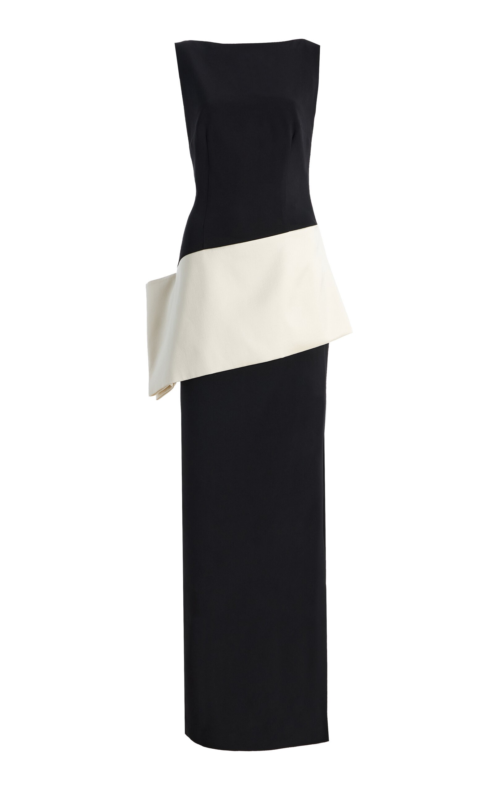 RACHEL GILBERT Exclusive Rick Color-Blocked Crepe Gown