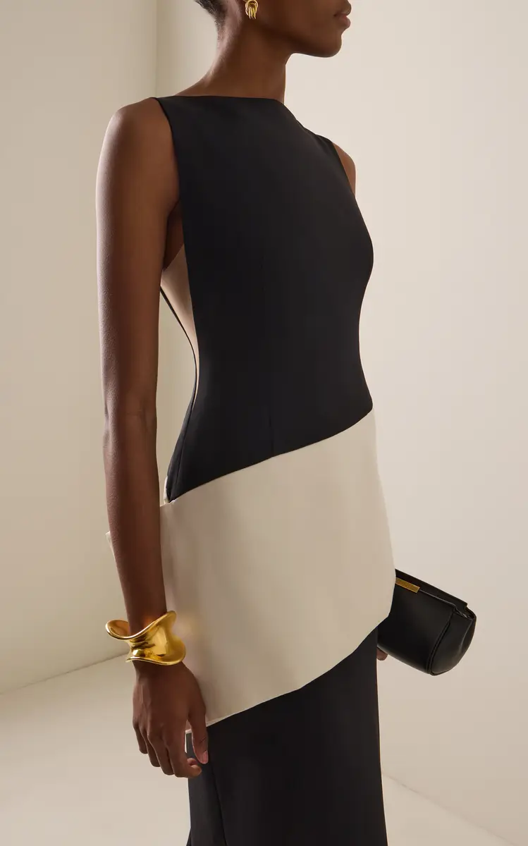 RACHEL GILBERT Exclusive Rick Color-Blocked Crepe Gown | Thumbnail 3 RACHEL GILBERT Exclusive Rick Color-Blocked Crepe Gown | Thumbnail 3