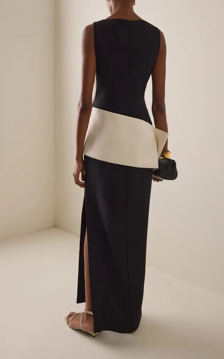 RACHEL GILBERT Exclusive Rick Color-Blocked Crepe Gown | Thumbnail 4 RACHEL GILBERT Exclusive Rick Color-Blocked Crepe Gown | Thumbnail 4