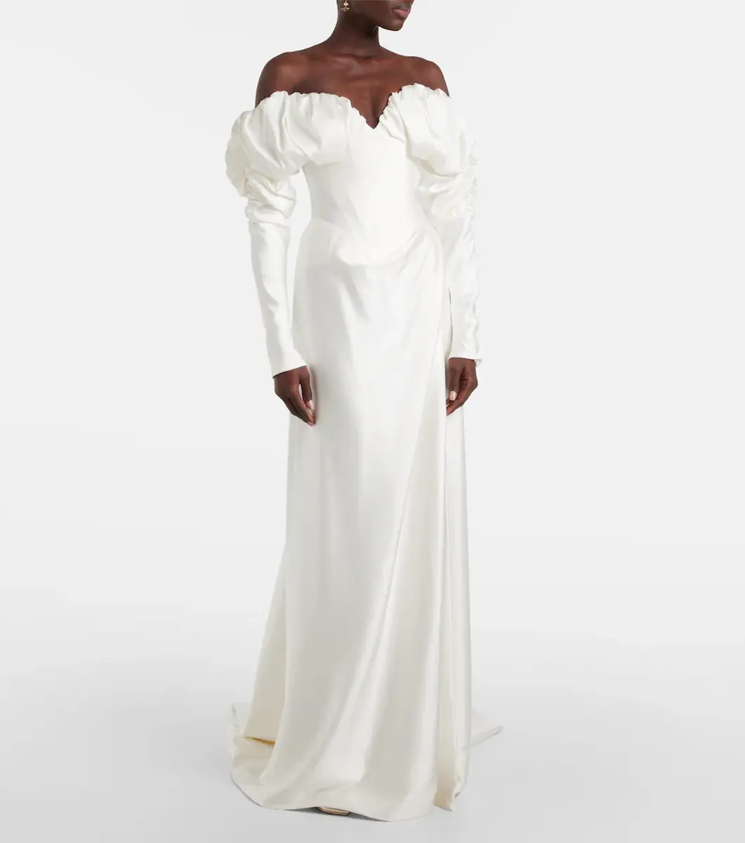 Vivienne Westwood Bridal Ember off-shoulder satin corset gown | Thumbnail 2 Vivienne Westwood Bridal Ember off-shoulder satin corset gown | Thumbnail 2