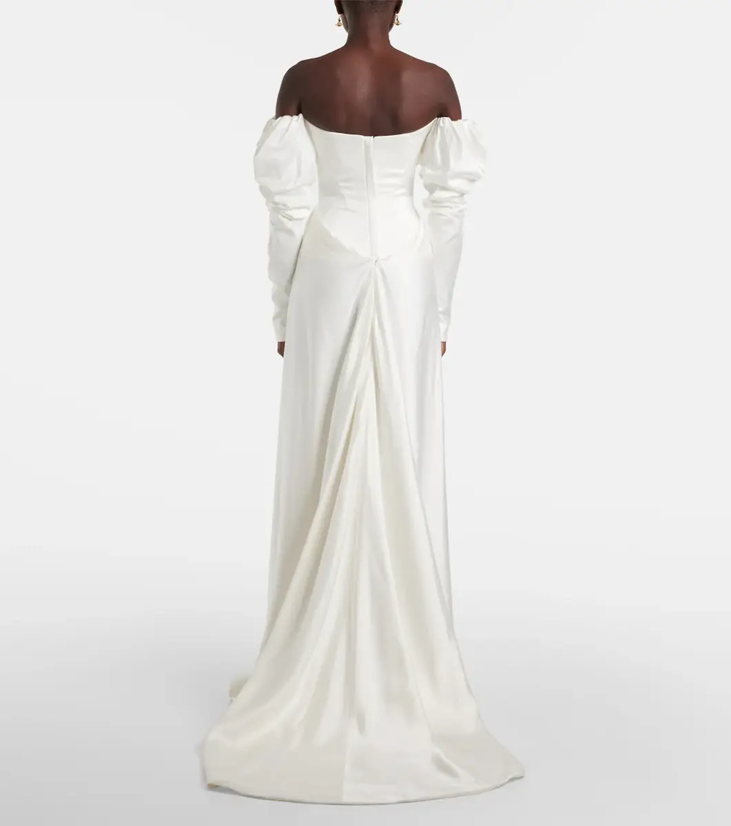 Vivienne Westwood Bridal Ember off-shoulder satin corset gown | Thumbnail 3 Vivienne Westwood Bridal Ember off-shoulder satin corset gown | Thumbnail 3