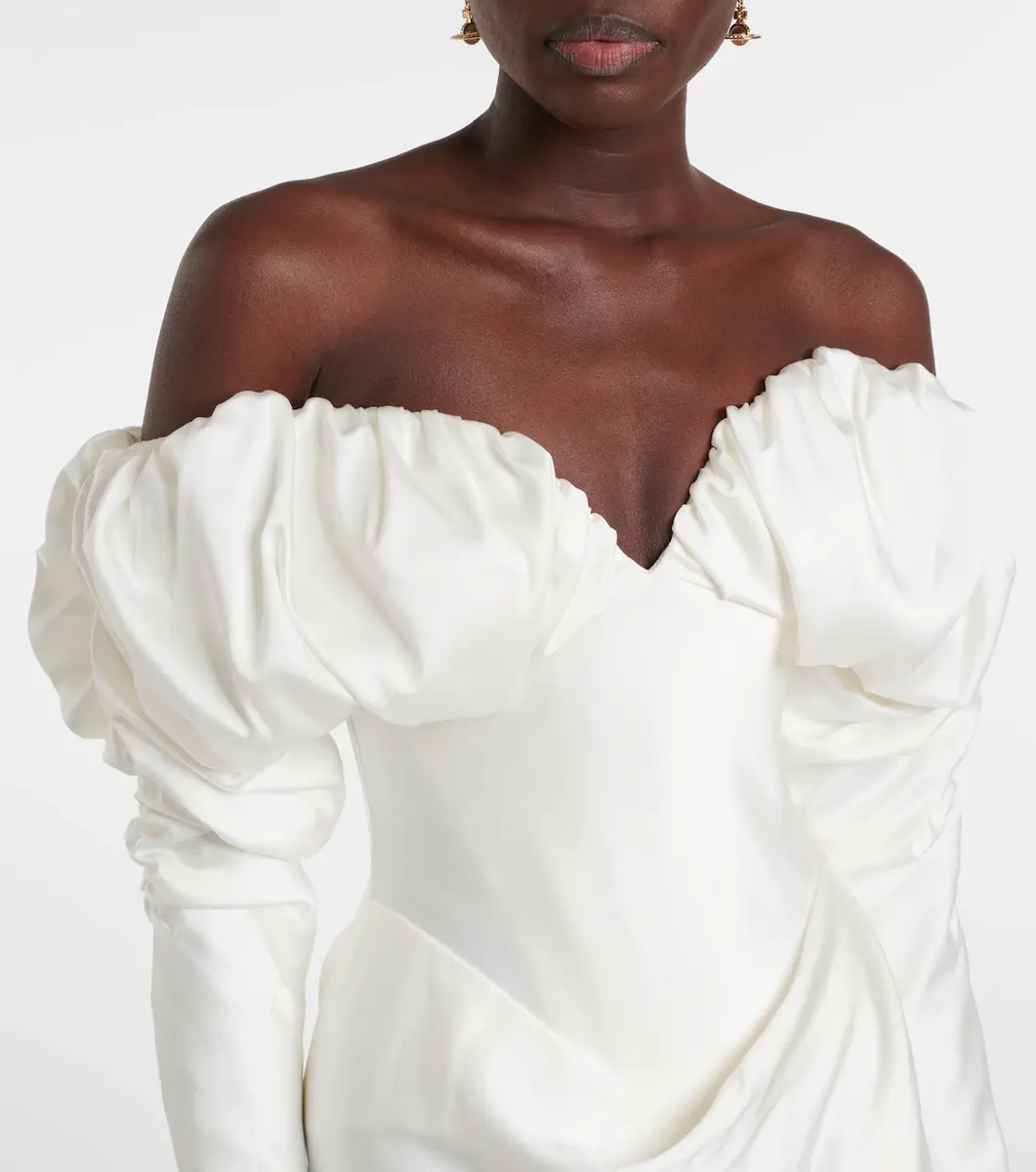 Vivienne Westwood Bridal Ember off-shoulder satin corset gown | Thumbnail 4 Vivienne Westwood Bridal Ember off-shoulder satin corset gown | Thumbnail 4