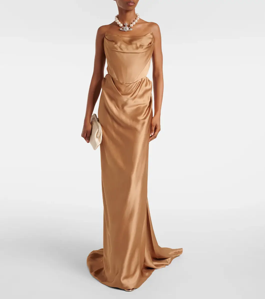 Vivienne Westwood Galaxyno strapless satin corset gown | Thumbnail 2 Vivienne Westwood Galaxyno strapless satin corset gown | Thumbnail 2