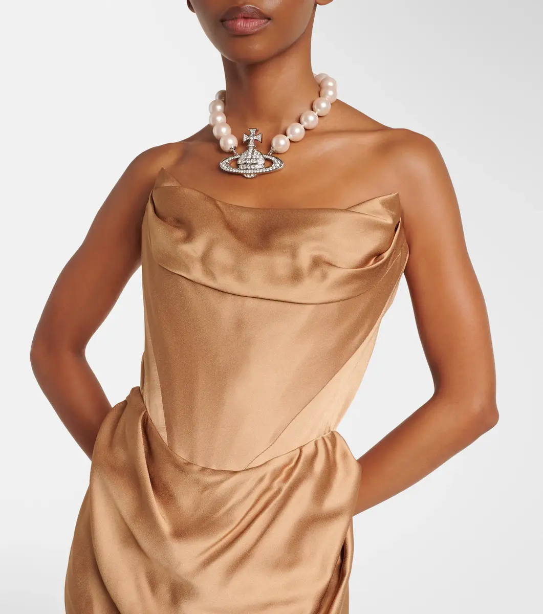 Vivienne Westwood Galaxyno strapless satin corset gown | Thumbnail 4 Vivienne Westwood Galaxyno strapless satin corset gown | Thumbnail 4