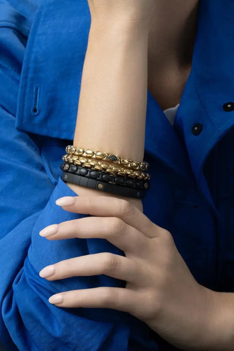 ROBERTO DEMEGLIO Black Diamond Three Section Anaconda Bracelet | Thumbnail 3 ROBERTO DEMEGLIO Black Diamond Three Section Anaconda Bracelet | Thumbnail 3