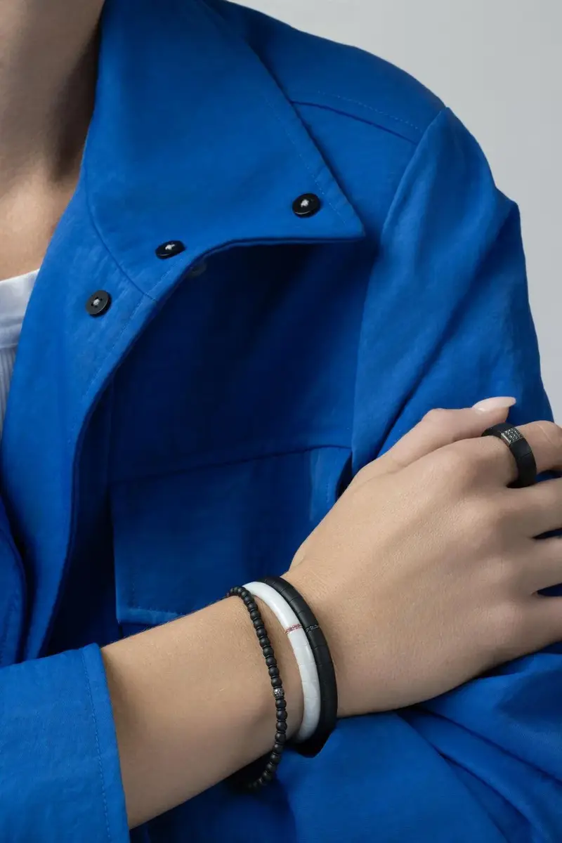 ROBERTO DEMEGLIO One Diamond Matte Pura Stretch Bracelet | Thumbnail 4 ROBERTO DEMEGLIO One Diamond Matte Pura Stretch Bracelet | Thumbnail 4