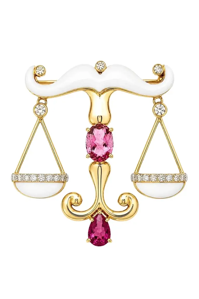Tourmaline Opal Balance Brooch Tourmaline Opal Balance Brooch