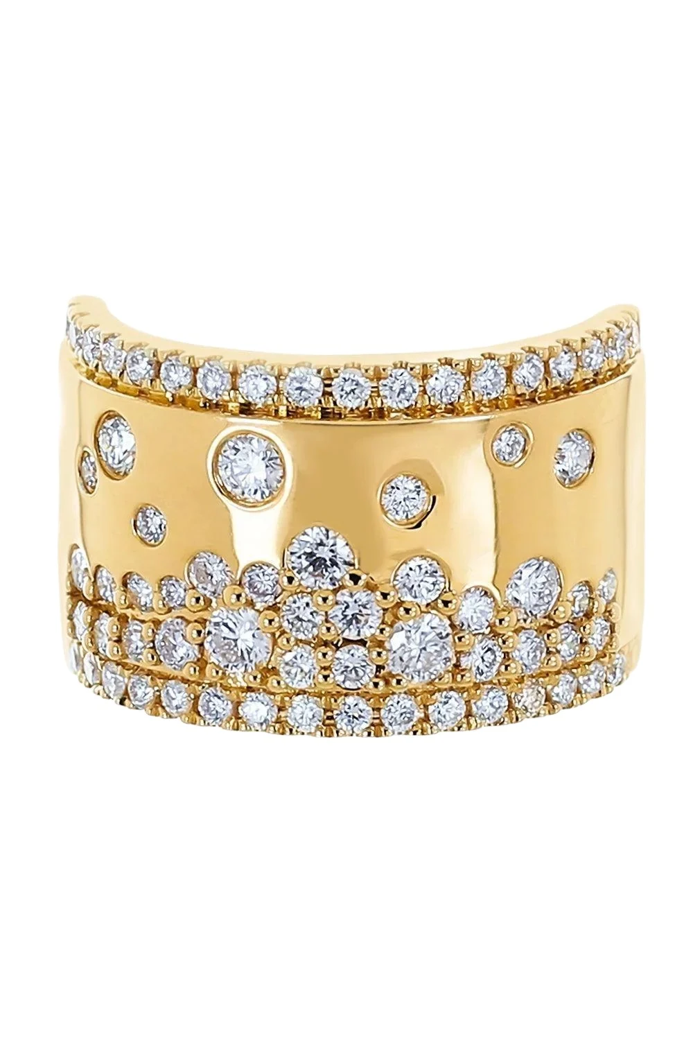 Diamond Scattered Wide Ring Diamond Scattered Wide Ring