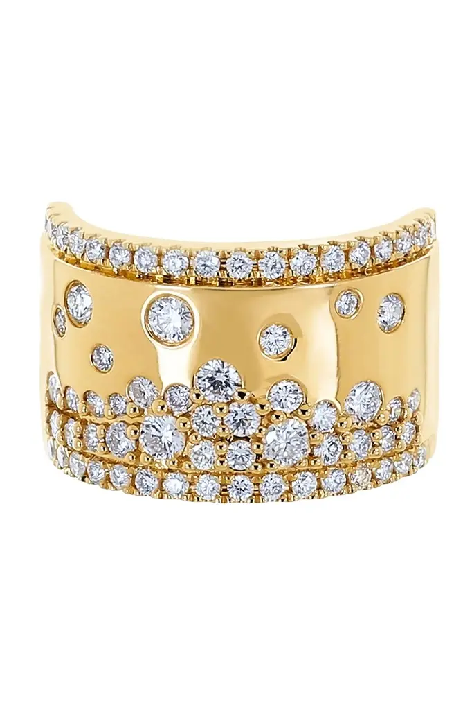 Diamond Scattered Wide Ring Diamond Scattered Wide Ring