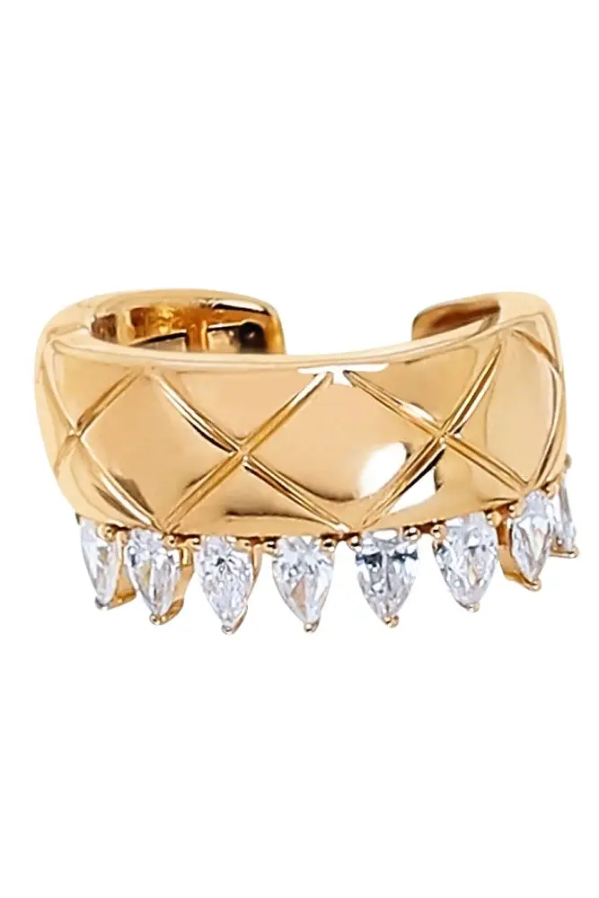 Diamond Textured Ear Cuff