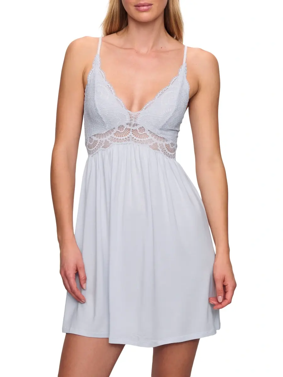 Eberjey Women's Mariana Modal Lace-Trim Chemise | Thumbnail 3 Eberjey Women's Mariana Modal Lace-Trim Chemise | Thumbnail 3