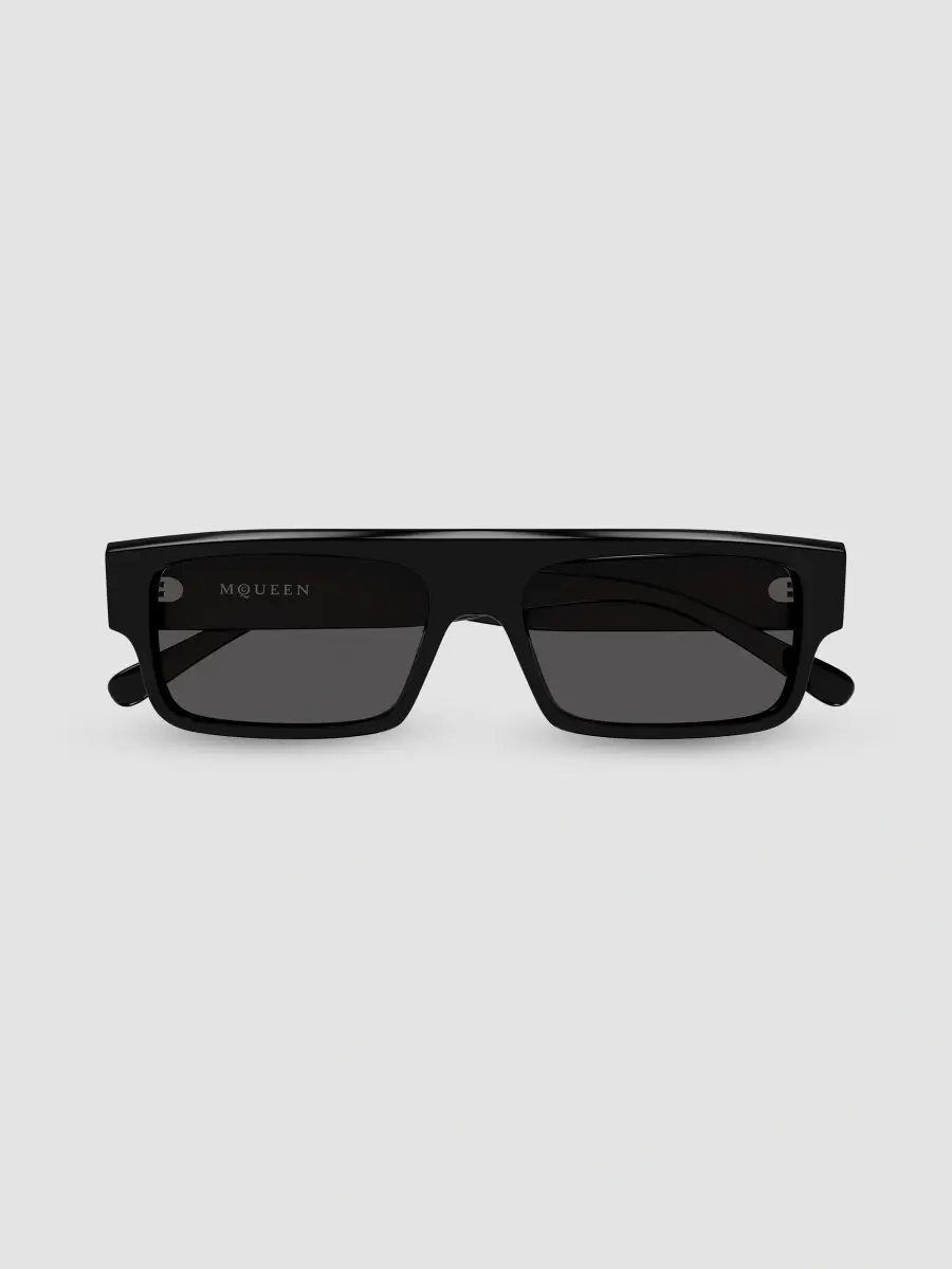 Alexander McQueen Men's Logo 50MM Rectangular Sunglasses | Thumbnail 2 Alexander McQueen Men's Logo 50MM Rectangular Sunglasses | Thumbnail 2