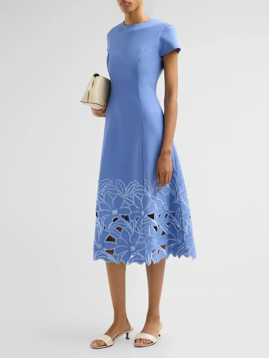 SACHIN & BABI Women's Paola Embroidered-Hem Midi Dress | Thumbnail 4 SACHIN & BABI Women's Paola Embroidered-Hem Midi Dress | Thumbnail 4
