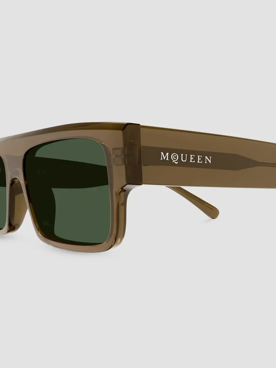 Alexander McQueen Men's Logo 50MM Rectangular Sunglasses | Thumbnail 3 Alexander McQueen Men's Logo 50MM Rectangular Sunglasses | Thumbnail 3